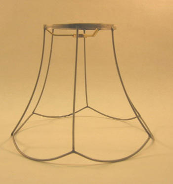 Scallop Bell Lamp shade frame 4 1/2x9x7