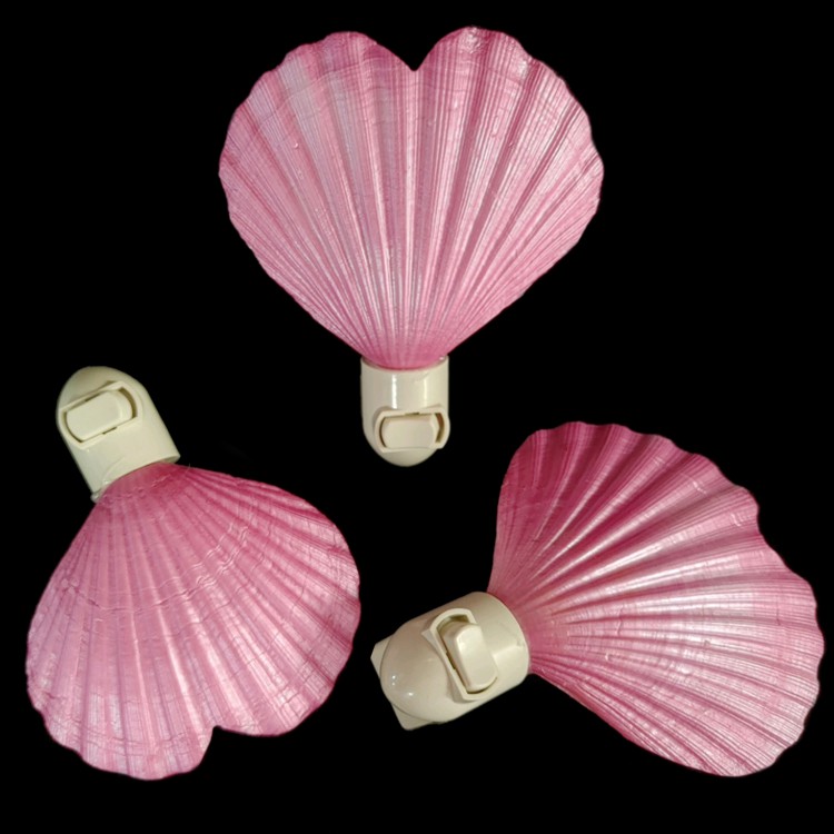 Pink Scallop Heart nitelite SHN1-14